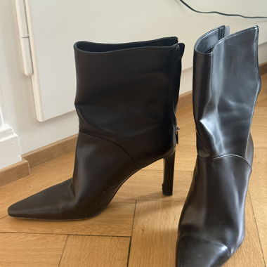 Black Heeled Ankle Boots