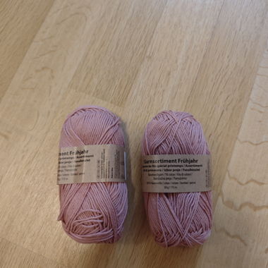 Baumwollgarn 50g rosa