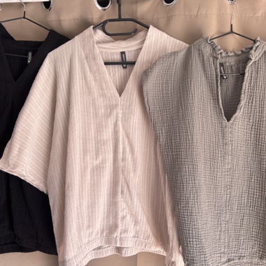 Textured Oversized Top