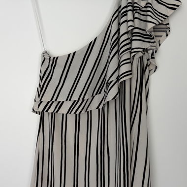 Striped Asymmetrical Top