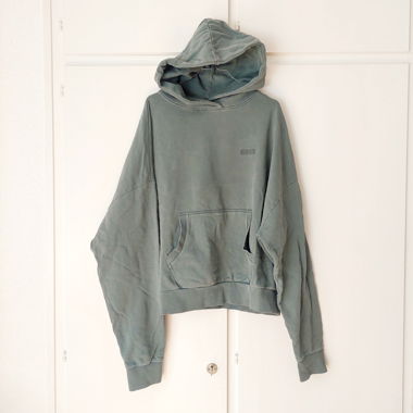 Sweat à capuche oversize 079 olive gris