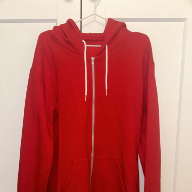 Roter American Apparel Zip Hoodie