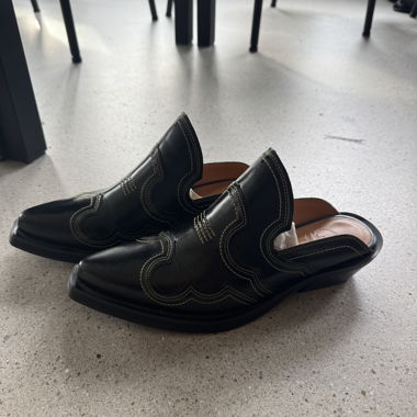 Ganni Cowboy Slides