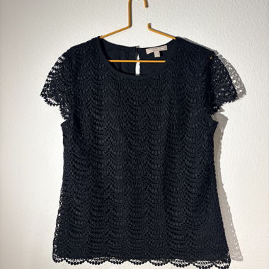 Top en dentelle noir Banana Republic