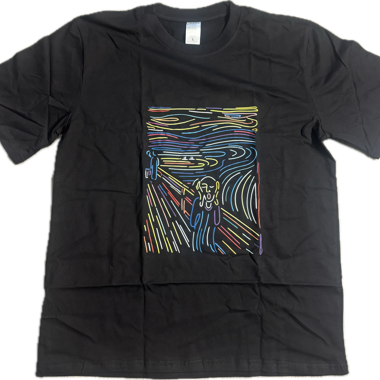 T-shirt in cotone « Der Schrei » taglia L