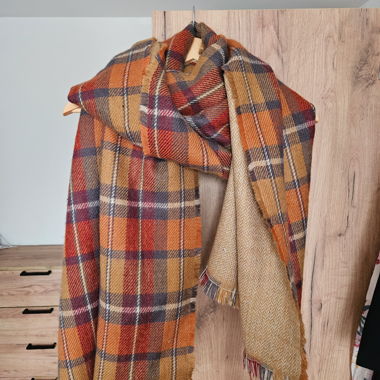 Roots Canada Plaid Scarf 