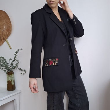 🌹Embroidered blazer - vintage