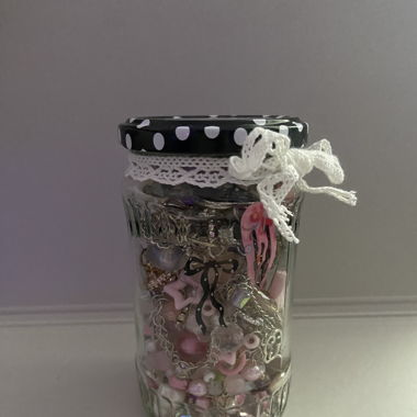 Pink Jewelry mystery jar
