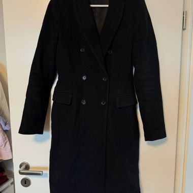 Zara Coat, Wool, Black, Size S/M