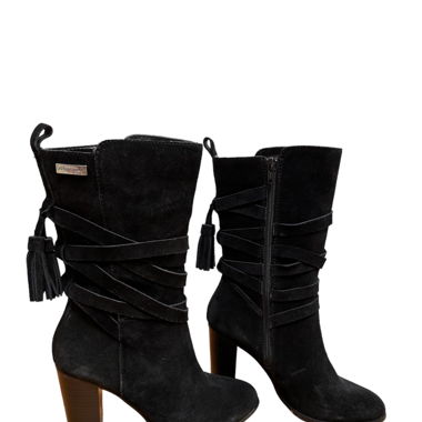 Bottines noires à talons