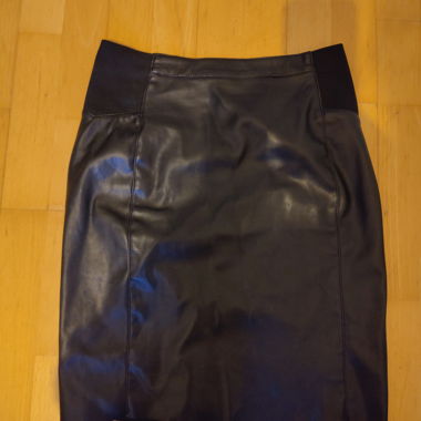 Faux leather skirt