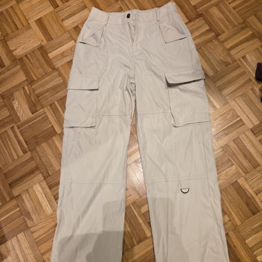 Pantaloni Cargo Beige