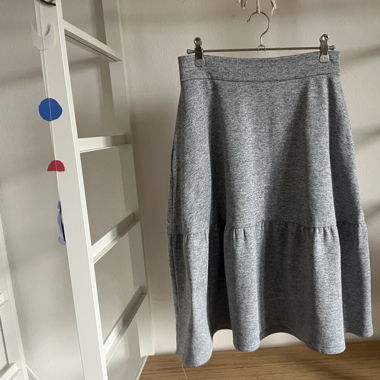 Long grey skirt