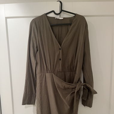 Mango Blusenkleid Khaki