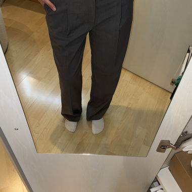 Pantaloni di Tessuto Grigio