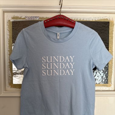 Only Blaues „Sunday“ T-Shirt Gr. S