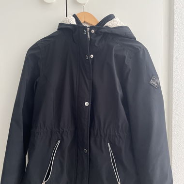 Giacca con cappuccio nera Hollister