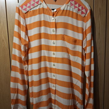 Blusa in seta a righe
