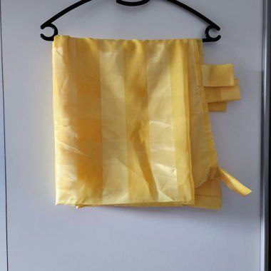 Rideau rayé jaune