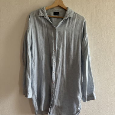 Camicia lunga azzurro chiaro - Gina Tricot - M
