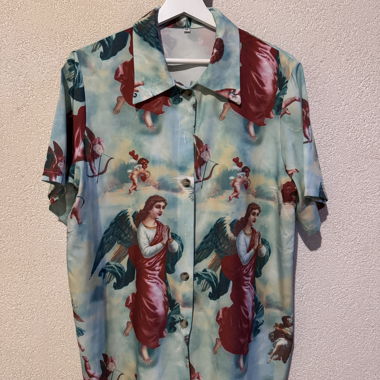 Chemise manches courtes anges 
