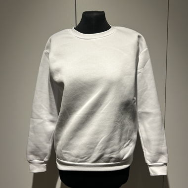 Basic weisser Pullover