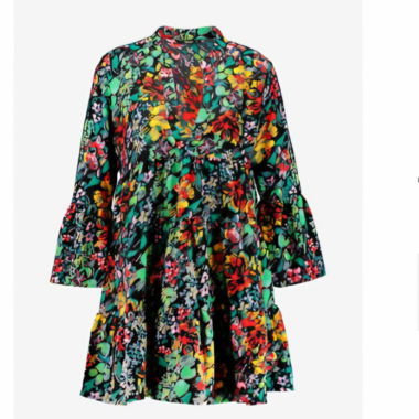 Fließendes Blumen-Kleid