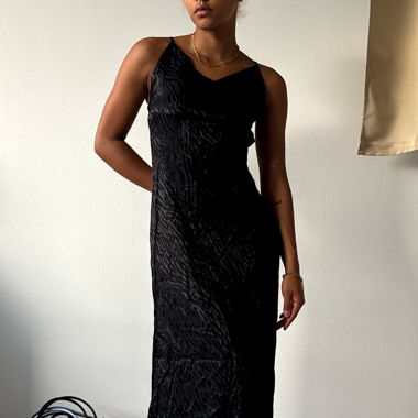Dress (black with tiger pattern)