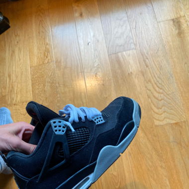Jordan 4 black canvas