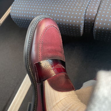 Leder Loafers Gr. 40