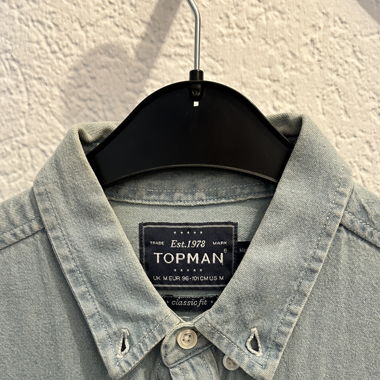 Kurzärmel Jeanshemd