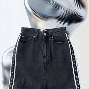 Black miniskirt CALVIN KLEIN JEANS, W26