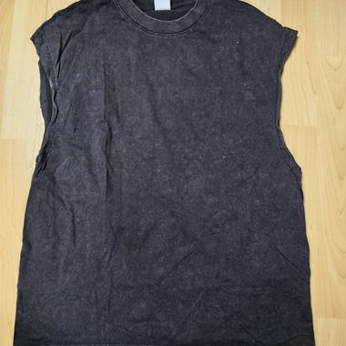 Bershka Grey Sleeveless T-Shirt