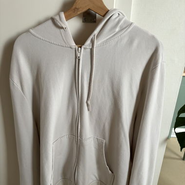 White zip up