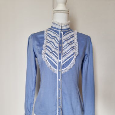 Van Laack Hellblaue Bluse