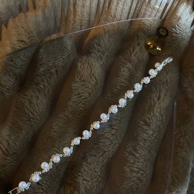 Pearls Bracalet Crystals