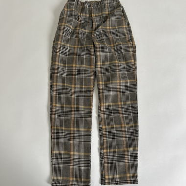 Pantaloni Straight-Leg a quadri
