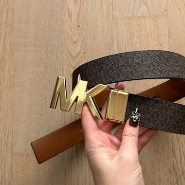 brown reversible belt from Michael Kors