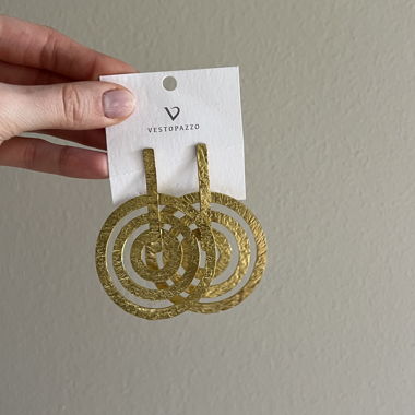Gold-tone earrings