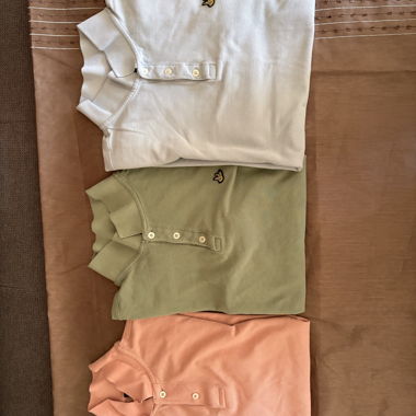 3 organic cotton polo shirts XL/XXL