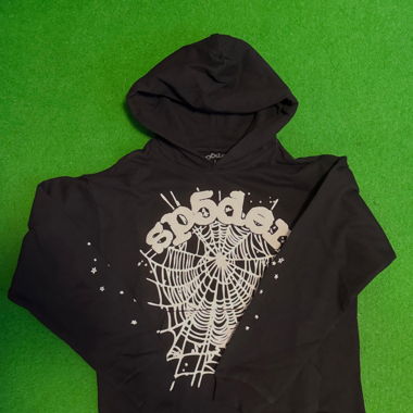 Black Sp5der Hoodie Size Medium