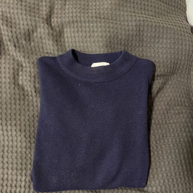 Maglione in maglia blu scuro
