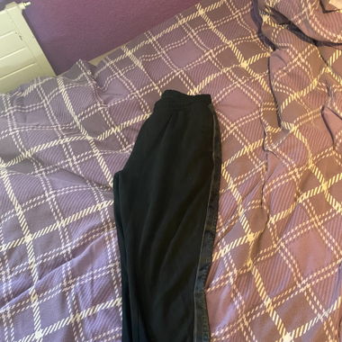 black joggers