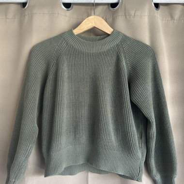 Sage green knit sweater
