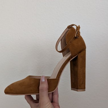 Spitze Wildleder Pumps hoher Absatz