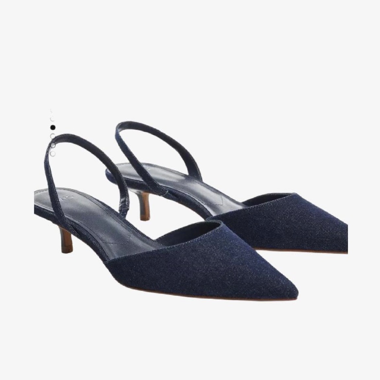 Tacchi Slingback blu navy