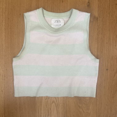 Haut tricot rayé Zara
