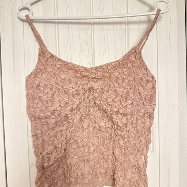 Pink lace top