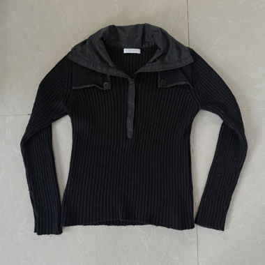 Maglione in maglia nero anni '90