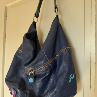 Borsa hobo in pelle Gabs blu